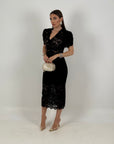 Abito AMBER - abito longuette in pizzo - tessuto elastico - COLLEZIONE CHIC