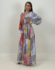Abito Navy - abito lungo modello a kimono collezione chic