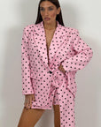 Saldo Cordset POIS - Giacca e gonna corta pink