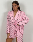 Saldo Cordset POIS - Giacca e gonna corta pink