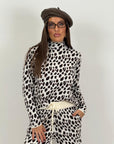 Tuta DALMATA - Completo blusa collo alto e pantalone