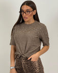 Maglia FAY con Swarovski