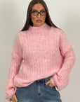 Saldo MAGLIONE PINK MEZZO COLLO