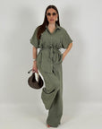 Cordset BAMBI - Completo camicia manica corta con cintura e pantalone