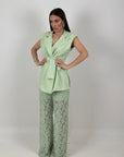 Tailleur GRAZIA - Completo giacca e pantalone in pizzo