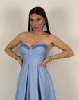 Abito JASMINE - Abito lungo scollo a cuore