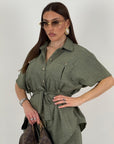 Cordset BAMBI - Completo camicia manica corta con cintura e pantalone