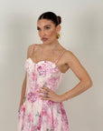 Abito AURORA - Abito lungo scollo a cuore - COLLEZIONE CHIC