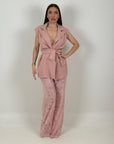 Tailleur GRAZIA - Completo giacca e pantalone in pizzo