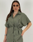 Cordset BAMBI - Completo camicia manica corta con cintura e pantalone