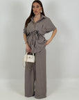 Cordset BAMBI - Completo camicia manica corta con cintura e pantalone