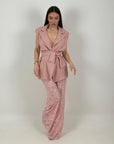 Tailleur GRAZIA - Completo giacca e pantalone in pizzo