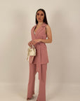 SALDO Tailleur FARAH - Completo gilet con cintura e pantalone