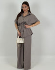 Cordset BAMBI - Completo camicia manica corta con cintura e pantalone