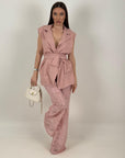 Tailleur GRAZIA - Completo giacca e pantalone in pizzo