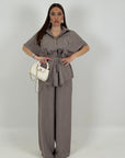 Cordset BAMBI - Completo camicia manica corta con cintura e pantalone