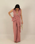 SALDO Tailleur FARAH - Completo gilet con cintura e pantalone