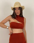 Cordset TROPEA - COMPLETO TOP E GONNA CON SPACCO