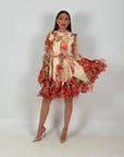 Abito PRINZESSIN - abito corto con manica e finale della gonna con rouche COLLEZIONE CHIC