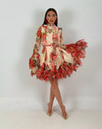 Abito PRINZESSIN - abito corto con manica e finale della gonna con rouche COLLEZIONE CHIC