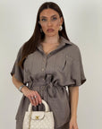 Cordset BAMBI - Completo camicia manica corta con cintura e pantalone
