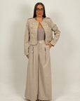Tailleur CIRCLE - giacca con bottoni e pantaloni palazzo