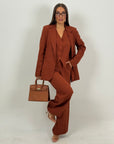 Tailleur GOIAR- tailleur 3 pezzi - panciotto giacca over e pantaloni palazzo