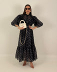 Abito EBRU - Abito lungo a pois - COLLEZIONE CHIC