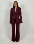 Tailleur DRAMMATIX - tailleur giacca strutturata con spalline e pantaloni a zampa
