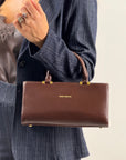 Borsa baguette - marrone ecopelle
