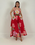 Abito follow - abito longuette in cotone fantasia fiori - collezione chic
