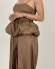 Cordset ZADA - top con finale a palloncino e pantaloni ballon