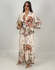 Tailleur kimono CIRCUS - io a casa dell’hockey Monaco e pantalone, palazzo effetto seta