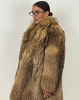 Pelliccia in murmasky n48 - cappotto lungo con chiusura con alamari