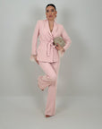Tailleur NORA - Completo sartoriale - Giacca conn piume e Swarovski e pantalone