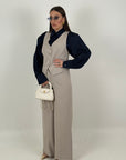 Tailleur LORETTA - Completo gilet e pantalone palazzo