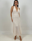 Abito SMILE - abito in pizzo con scollo all americana e bustino nel punto vita