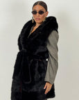 Pelliccia in visone Black N121 - gilet limite Edition