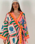 Abito KIM - abito corto kimono a fantasia