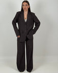 Tailleur CUORE - tailleur modello over con cuore in Swarovski sulla giacca