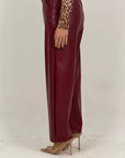Pantalone ellen / pantaloni in ecopelle