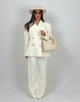 Tailleur LUMINA - tailleur giacca Over e pantaloni palazzo - top quality