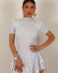 Abito PARTY - abito corto interamente in paillettes