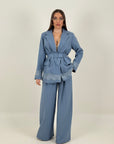 Tailleur LADYS- tailleur con dettaglio in pizzo sulla giacca