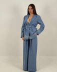 Tailleur LADYS- tailleur con dettaglio in pizzo sulla giacca