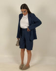 Tailleur CARMELITA - Giacca e bermuda gessato