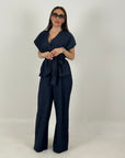 CORDSET AZZURRA - completo in jeans giacca e pantalone