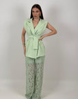 Tailleur GRAZIA - Completo giacca e pantalone in pizzo