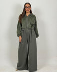 Tuta HILDA - Completo felpa con zip e pantalone