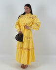 Abito MACARENA - Abito lungo con dettagli in Macramè- collezione chic